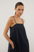 sleeveless semi-sheer top